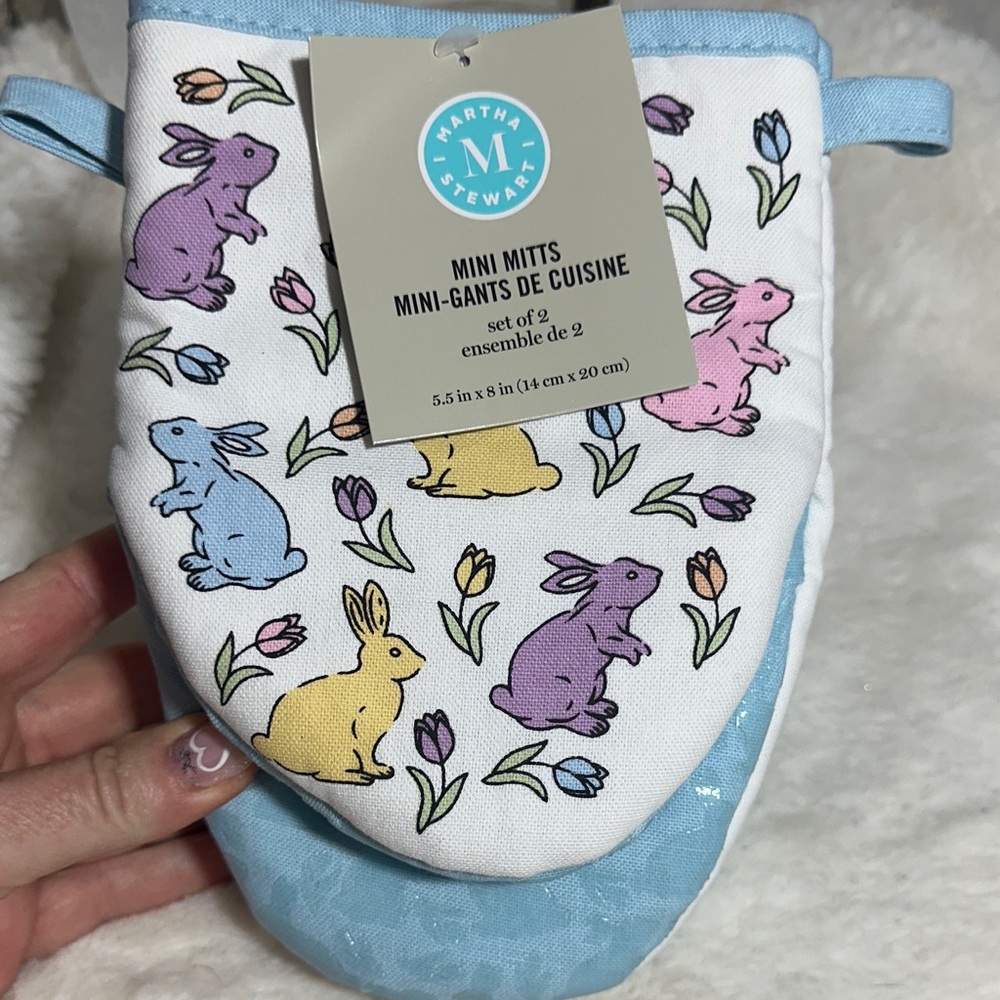 Martha Stewart Easter bunny mini mitts